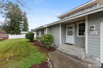 Covered front entrance