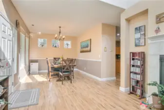 Laminate flooring through out on main level