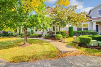 Walk path to the house from street parking