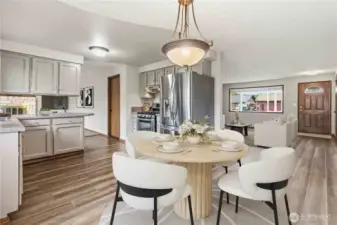 Kitchen Eating Area-Virtually Staged