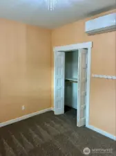 Second Bedroom closet and mini split
