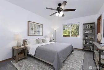 Primary bedroom - Virtually staged