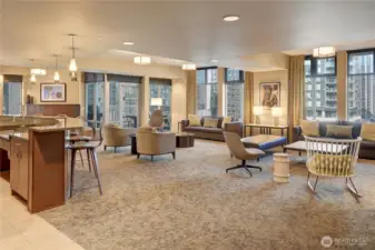 Owners Lounge on the 9th floor with amenities