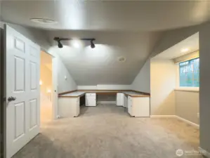 2nd floor; Music studio, office, work out room, library, craft room or play room
