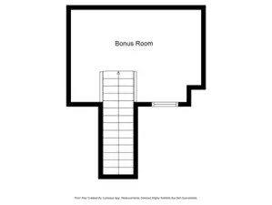 Floor plan, 3rd level loft.