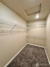 Primary walk-in closet
