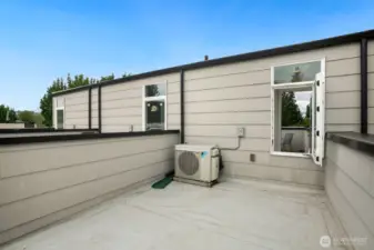 Two rooftop decks - this is the south side deck