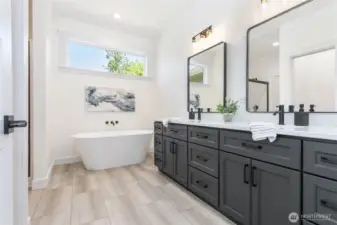 Beautiful primary bathroom