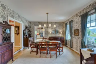 Separate dining room with plenty of room to enjoy special times with family and guests.