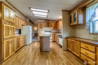 Large kitchen with island