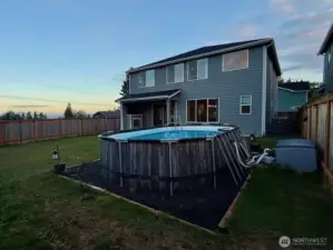 The above-ground pool makes for summer fun in this house built to celebrate all the PNW has to offer.