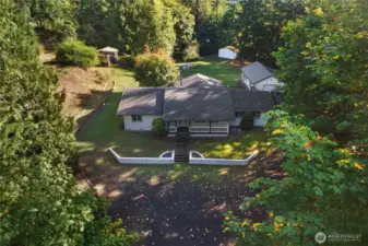 Totally private, rural hillside setting.