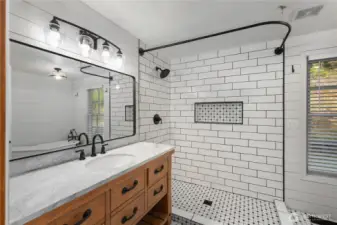 Fully Updated Tiled Primary Bath...
