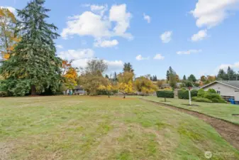 Extra large backyard. Plenty of room