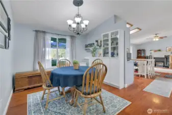 Living room opens to dining room.