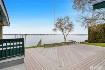 Sunset views over the lake—simply breathtaking