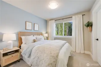 Photos of furnished model home on Lot 18 of same plan. No two homes are alike. Color selections and details will vary. Ask for details