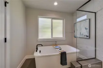 Photos of furnished model home on Lot 18 of same plan. No two homes are alike. Color selections and details will vary. Ask for details