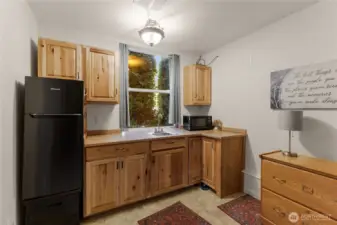 studio apartment in garage