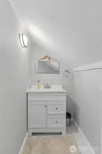 Vanity in upper bathroom