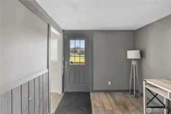 Exterior entrance to office/storage space