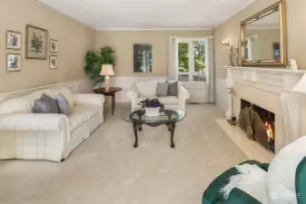 The formal living room is a real show stopper. This classic space is perfect for holidays and family gatherings!