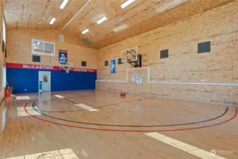 Indoor basketball with two hoops!