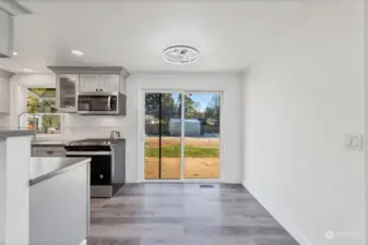 Dining space off kitchen