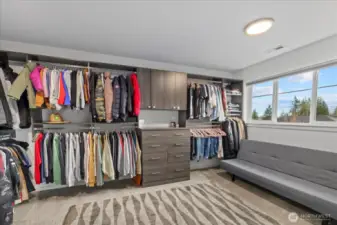 Huge Custom Primary Walk-in Closet