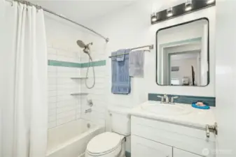 Updated hall bath