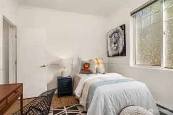 The 3rd bedroom also offers southern exposure.
