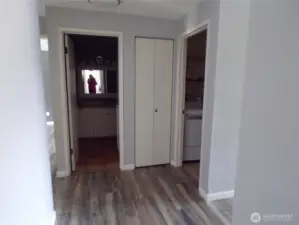 hall closet and linen closet