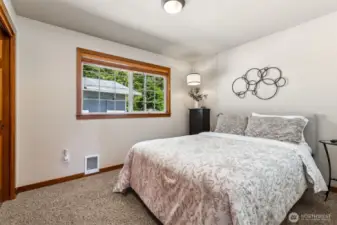 Roomy 2nd bedroom also has a large closet.