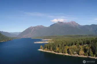 Looking north on Lake Cushman.