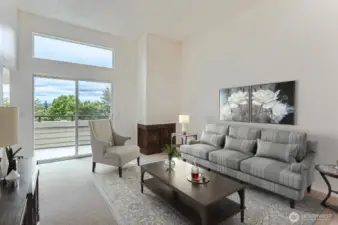 Living room with a great view