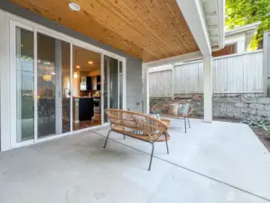 Private backyard space