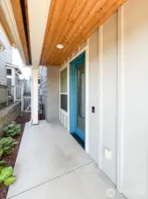 Private front walkway to door