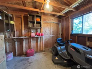 Tool shed attached to bonus craft room
