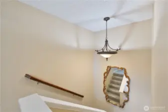 Stairway coming up to the 3rd floor.