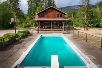 Enjoy a heated pool year round
