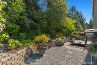 Fenced area is perfect for Fido!