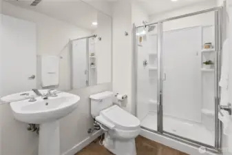 3/4 Bath on lower level