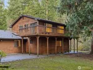 Showing the deck off the rec room