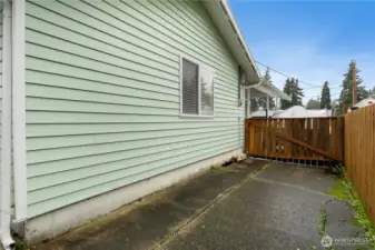 Eastside of home - fully fenced