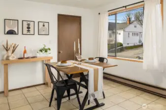 Space for Dining and Large Walk in Pantry