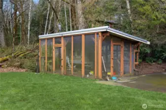 Ooohhh - This is a real chicken coop - affectionately called the Chicken Palace by the hens.