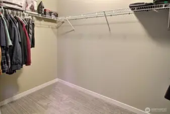 Primary closet