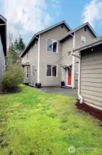 Fully fenced backyard