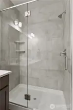 Upgraded glass shower doors