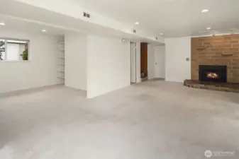 Expansive downstairs basement.